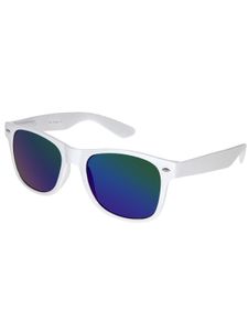 VeyRey slnečné okuliare Nerd zrkadlový modro-zelená skla