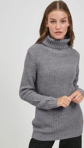 OXMO OXNanna Strickpullover Damen Grobstrickpullover Pullover mit Rollkragen Regular Fit
