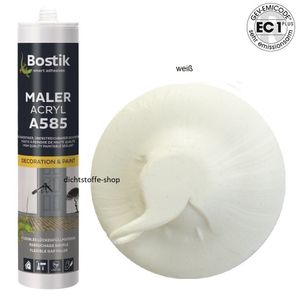 Bostik A585 Maler Acryl 300ml Kartusche 1K Fugen Acryl Dichtstoff Weiß