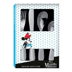 Kinder-Besteck Minnie Mouse, Edelstahl, 4-teilig