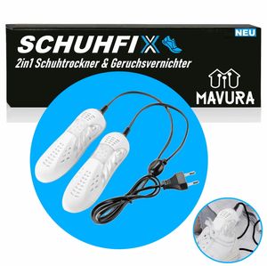 SCHUHFIX Důmyslný vysoušeč obuvi Odstraňovač zápachu Elektrický vysoušeč obuvi