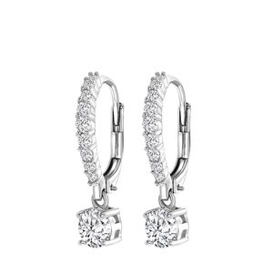 Lucardi - Damen Ohrringe mit Plattierung - Schmuck - Geschenk Silber