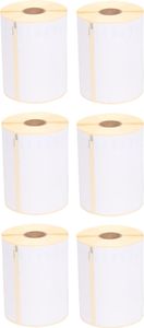 Dymo-kompatible Etiketten Weiß S0904980 - 104 x 159 mm - 220 Etiketten pro Rolle - Versandetiketten Extra Large - 6 stücke