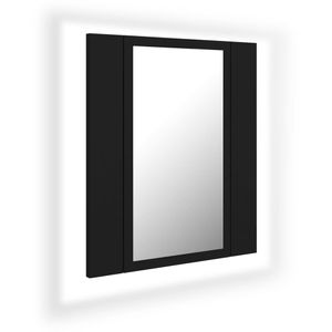 vidaXL LED koupelnová zrcadlová skříňka černá 40x12x45 cm Akryl