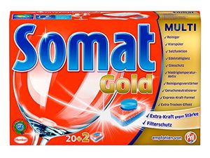 Somat 12 Gold Multiaktiv Spülmaschinentabs 22 Tabs Geschirrspültabs Reinigung