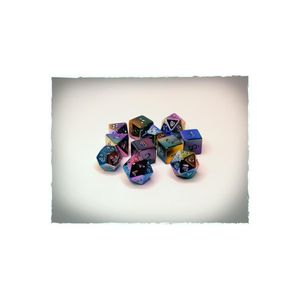 DIC-RAINBOW-P - Rainbow polyedrisches Würfelset, 12 Stück