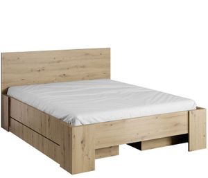 Manželská posteľ s roštom a zásuvkou 160x200 RITA - dub artisan