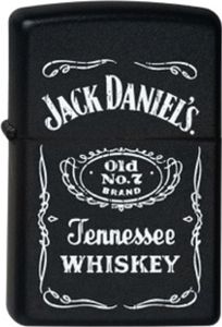 Hauser Rauchwaren Zippo ''Jack Daniels'', Benzinfeuerzeug Schwarz