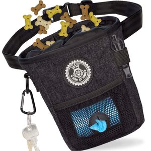 HUND IST KÖNIG® kompakter Hunde Futterbeutel, robuste Leckerlitasche fürs Training & Gassigehen