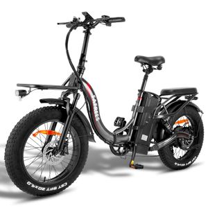 F20 X-MAX e Bike elektrické bicykle 20 palcov, 30Ah batéria e Bike muži, 4.0 Fat pneumatika skladací bicykel e-Bike, 65 N.m motor ebike ženy, Shimano 7s, nosnosť 150 kg Grey