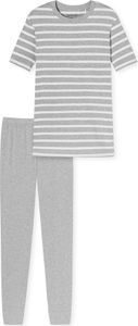 Schiesser Damen Schlafanzug lang, Leggings grau-mel. Stück Gr. 044