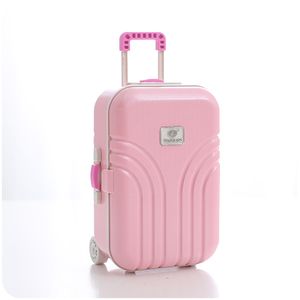 Koffer-Spieluhr für Mädchen, mit Spieluhr, Schmuckkästchen, mit drehbarem tanzendem Mädchen, niedliches rosa Koffer-Modell, Mini-Spieluhr, Schmuckkästchen, Bastelgeschenk, Kinderspielzeug