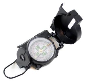 Peilkompass Marschkompass mit Tasche Flüssigkeitsgedämpft Militärkompass 203409