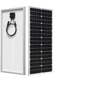 Solárny panel, pevné sklo, monokryštalická technológia, 19,8 V 50 W