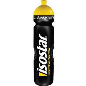 isostar Trinkflasche silber, schwarz 1,0 l