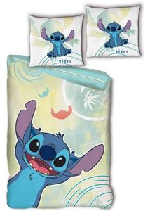 Disney Lilo & Stitch Bettbezug, Flower - Einzelbett - 140 x 200 cm - Baumwolle