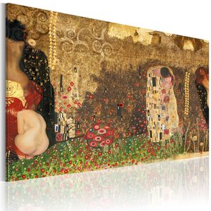 Wandbild - Gustav Klimt - Inspiration, Größe:120 x 80 cm