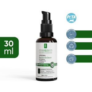mineaderm - Liposomal Niacinamide Serum, Pore Tightening, %10 Niamicide + %1 Zinc PCA, 30 ml