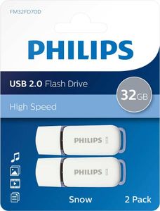 Philips USB 2.0 2-Pack      32GB Snow Edition Shadow Grey