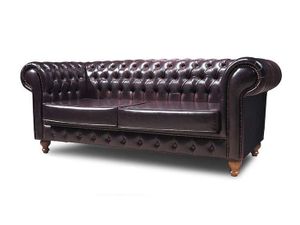Chesterfield No Leather 3-Sitzer Sofa My Chesterfield NAL Antik Rot