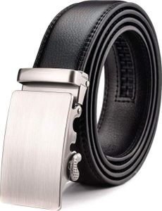 Pánsky opasok so západkou automatický opasok pre mužov 35 mm 1 3/8" široký kožený opasok