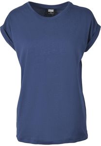 Urban Classics Female Shirt Ladies Extended Shoulder Tee Bluemint-5XL