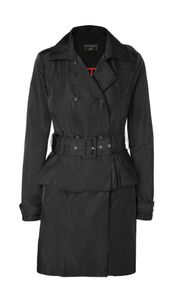 APART Damen 2-in-1-Trenchcoat, schwarz, Größe:38