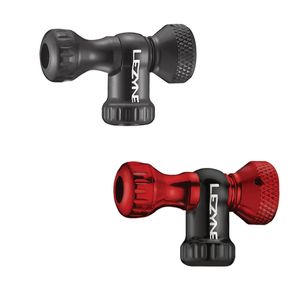 Lezyne Control Drive Head Only Neoprene Silver/Hi Gloss CO2-Pumpe