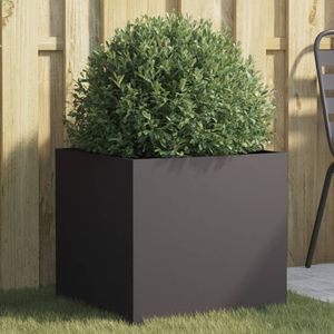 vidaXL Sadzarka czarna 49x47x46 cm stalowa