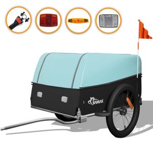 SAMAX Nákladní přívěs / přívěs na jízdní kolo 40 kg / 120 litrů v tyrkysové barvě - barevná edice