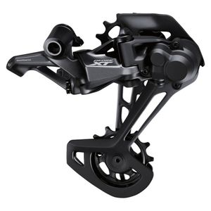 Shimano Deore XT Shadow Plus Schaltwerk Fahrrad 12-fach RD-M8100 SGS Fahrrad Schaltung Kettenwechsler Derailleur, Farbe:schwarz, Ausführung:Direktmontage, Käfiglänge:lang