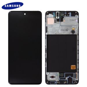 Originální servisní balíček pro LCD displej Samsung A51 A515F GH82-21669A schwarz