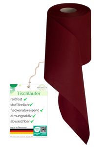 Sensalux Tischläufer 15cm x 25m bordeaux