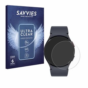 6x Savvies Schutzfolie für Samsung Galaxy Watch 6 (40 mm) Folie Klar