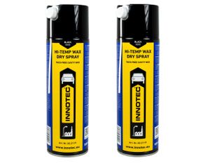 2 Stück Innotec Hi-Temp Wax Spray Unterboden und Hohlraumschutz Fettspray Schwarz - Next Level Konservierung für Automotive & Industrie