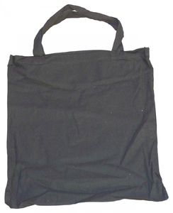 5 Baumwolltragetasche Stofftasche schwarz 38x42+40