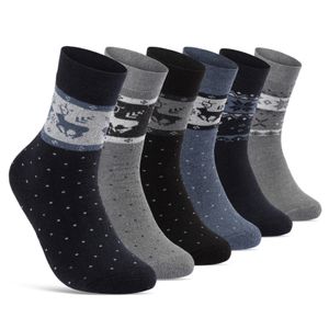 6 oder 12 Paar Damen THERMO Socken mit Innenfrottee Wintersocken Damensocken D-27 11827 - 6 Paar Farbmix 35-38