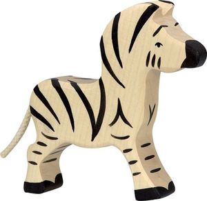 HOLZTIGER Zebra aus Holz - klein