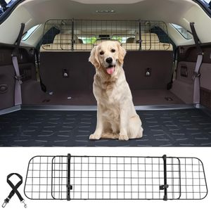 Jopassy hundegitter auto Hundeschutzgitter Mit kleinen tieren funktioniert verstellbar von 90-145 cm schwarz