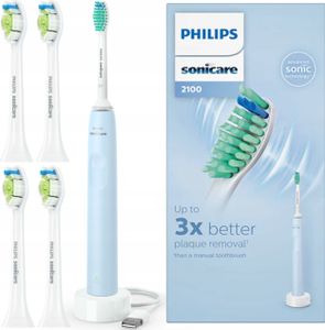 Philips | Elektrische Zahnbürste Sonicare HX3651/12 - Blau - 31000 Bewegungen/Minute - Mit 4 Aufsätzen