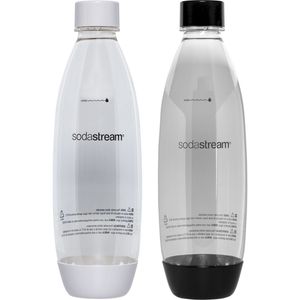 SodaStream Fuse Duopack 1l PET-Flasche schwarz+weis
