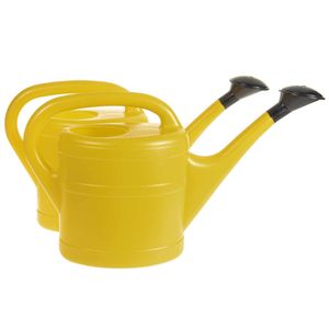 SIDCO Gießkanne gelb 2 x Blumengießer Wasserkanne Blumengießkanne Kunststoff Kanne 5 Liter