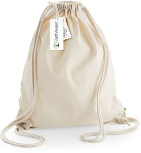 Westford Mill W810 | EarthAware Organic Gymsac / 37 x 47 cm - Farba: Natural - Rozmer: 37 x 47 cm