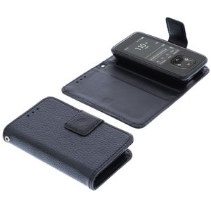 foto-kontor Tasche kompatibel mit Dexcom G7 Hülle Book Style schwarz Schutzhülle Buch