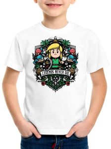 style3 Cocolint Legend T-Shirt für Kinder awakening switch hyrule, Farbe:Weiß, Größe:164