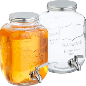 dávkovač nápojov relaxdays 4 litre sada 2