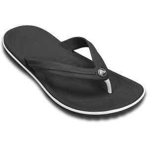 Crocs Flip Sandalen schwarz-weiß Übergröße Crocband™, Schuhe Doppelgrößen Deutsch:43-44