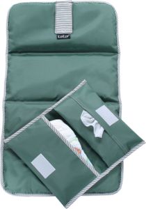 KipKep Napper Wickelunterlage + Wickeletui Calming Green