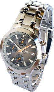 s.Oliver Herrenuhr SO-15056-MCR edler Stahl Datum Chronograph169,95€ NEU