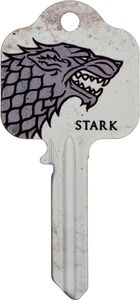 Game of Thrones - Schlüsselrohling, "Stark" TA4581 (Einheitsgröße) (Grau)